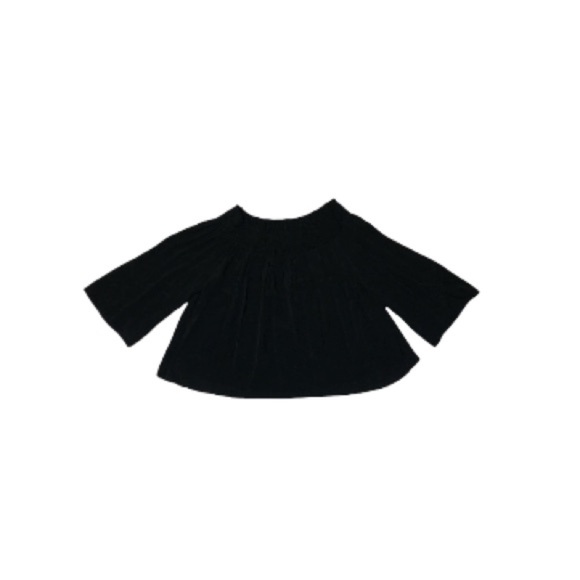 Aritzia Talula Black Peasant Top - Women’s Size Small - Picture 1 of 7